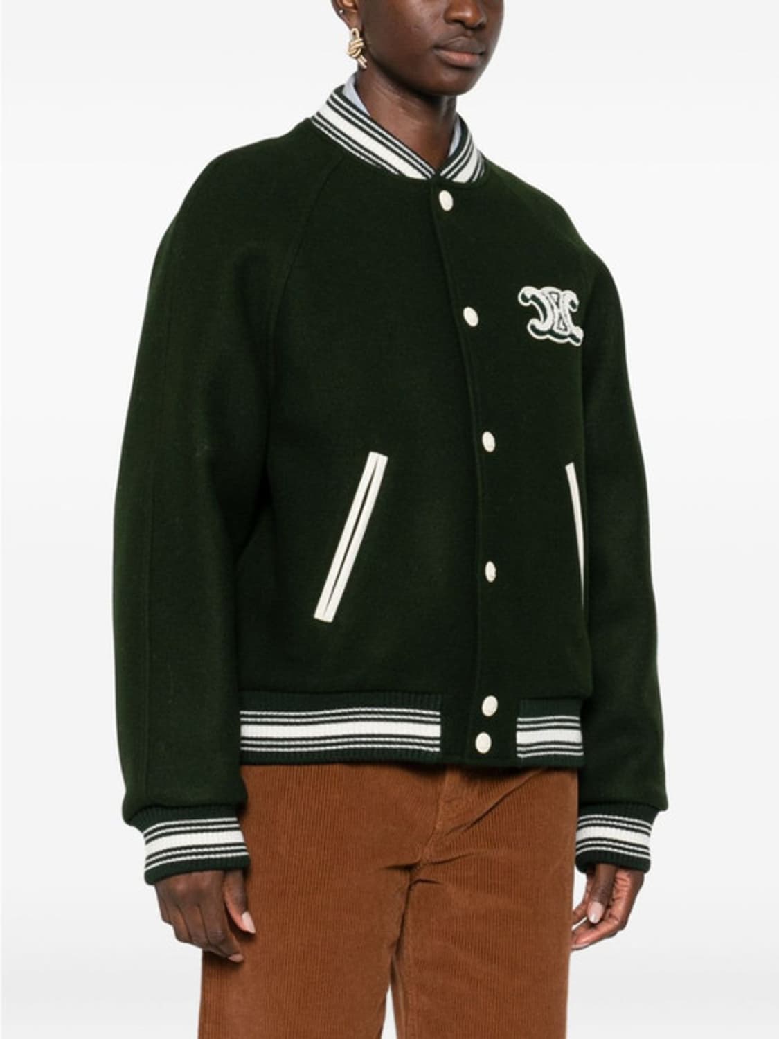 [XL] 셀린느 25FW 트리오페 테디 바시티 봄버자켓 상품이미지1