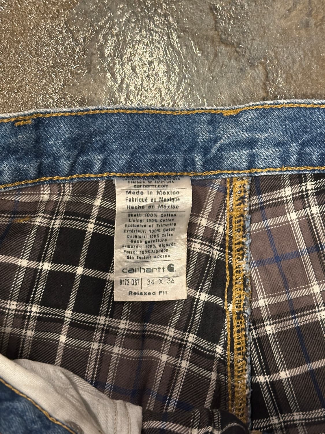 칼하트 14806 빈티지 데님팬츠 34x36 상품이미지4