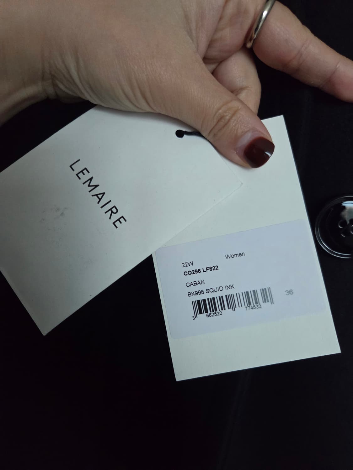 22fw lemaire overfit pea coat 36 38 40 상품이미지2