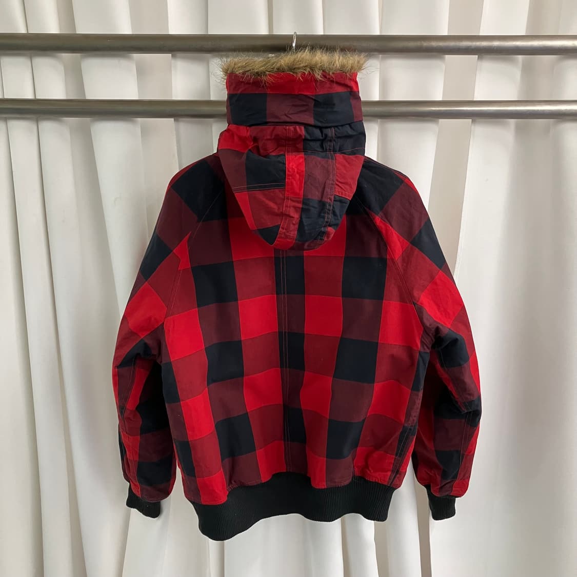 울리치 버팔로 체크 N3B 야상 파카 M 상품이미지2