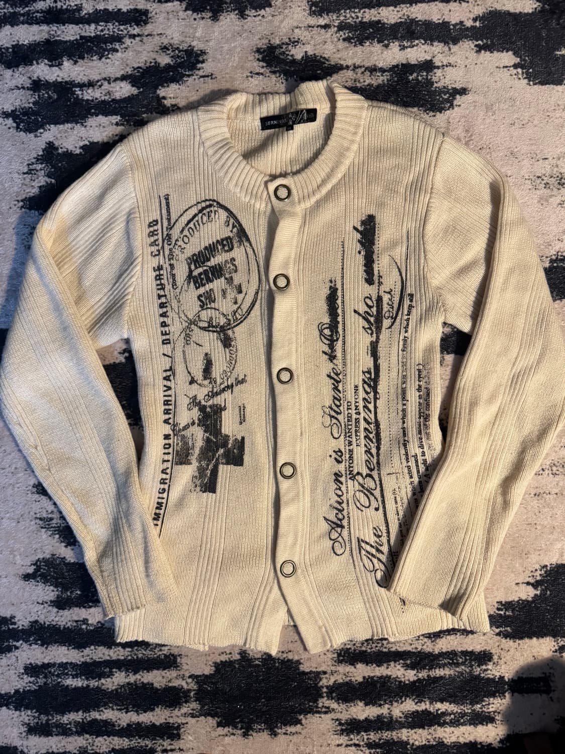 빈티지 펑크 락시크 y2k 니트 가디건  상품이미지1