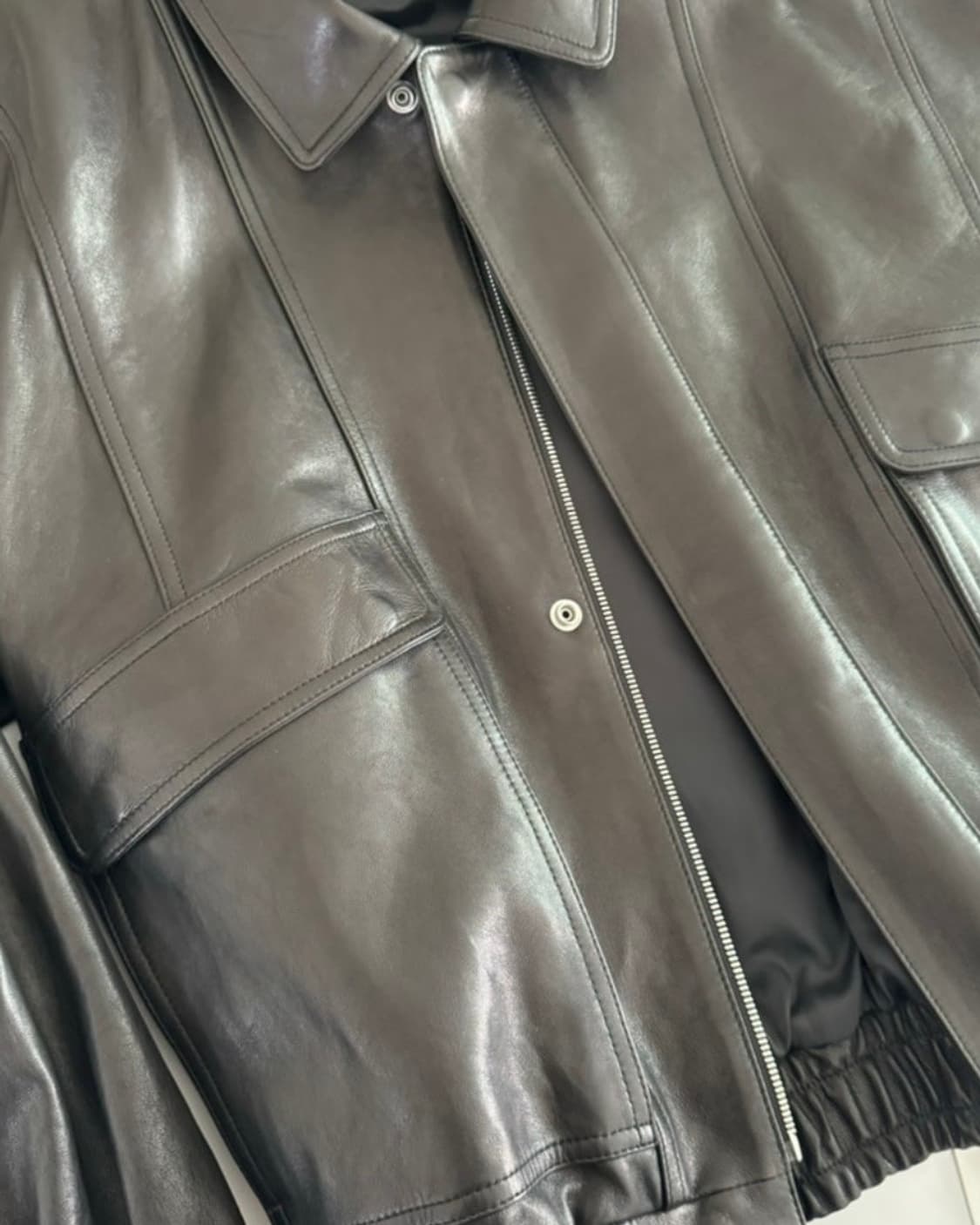 캐롤쇼페 대디레더자켓 누빔안감버전  상품이미지7