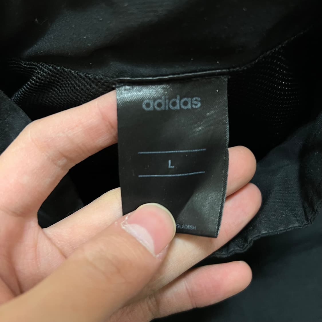 아디다스 스펠 로고 베이직 윈드브레이커 집업 자켓 [블랙] L/100 상품이미지5