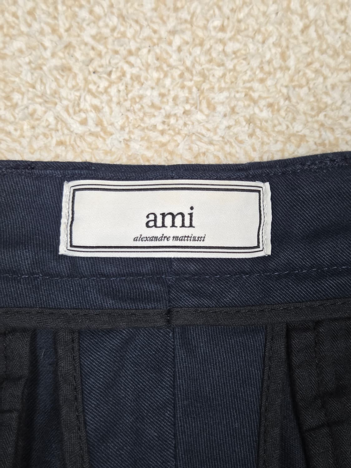 [아미] 백로고 코튼 치노 하프 팬츠 | S00043 상품이미지3