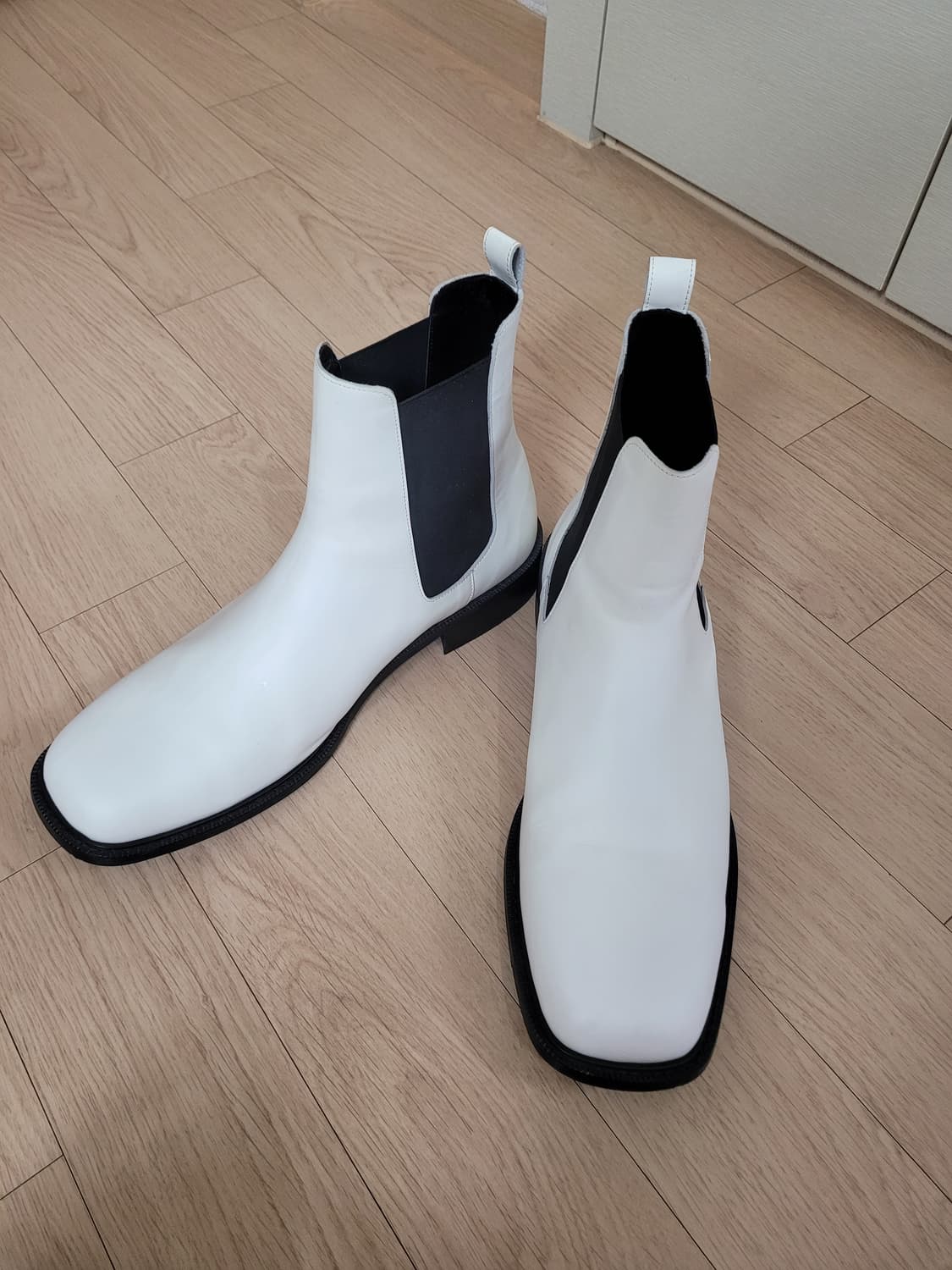 로맨틱무브 Romantic Move 남자 스퀘어토 첼시부츠 280 화이트 상품이미지10