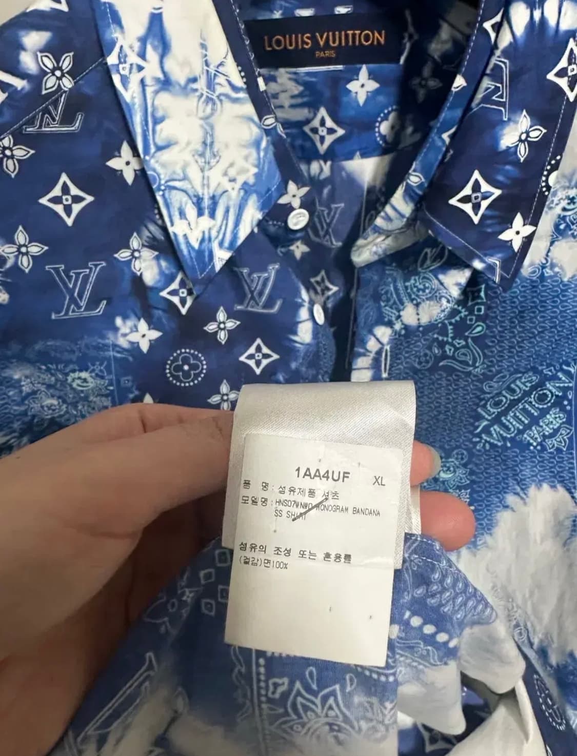 루이비통 반다나 셔츠 자켓 XL 상품이미지4