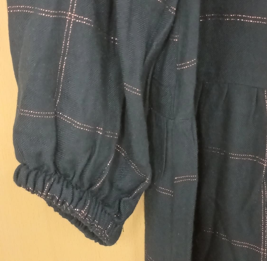 자라 오버사이즈 체크 롱원피스 맥시 드레스 상품이미지3