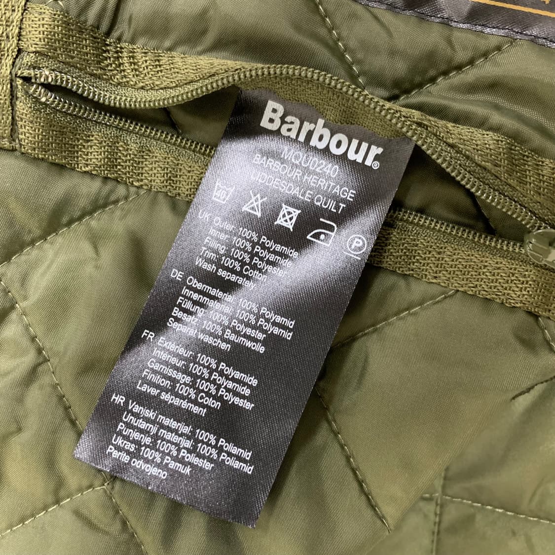 바버 헤리티지 리더스데일 퀼팅자켓(XL/그린) 퀄팅자켓 상품이미지8