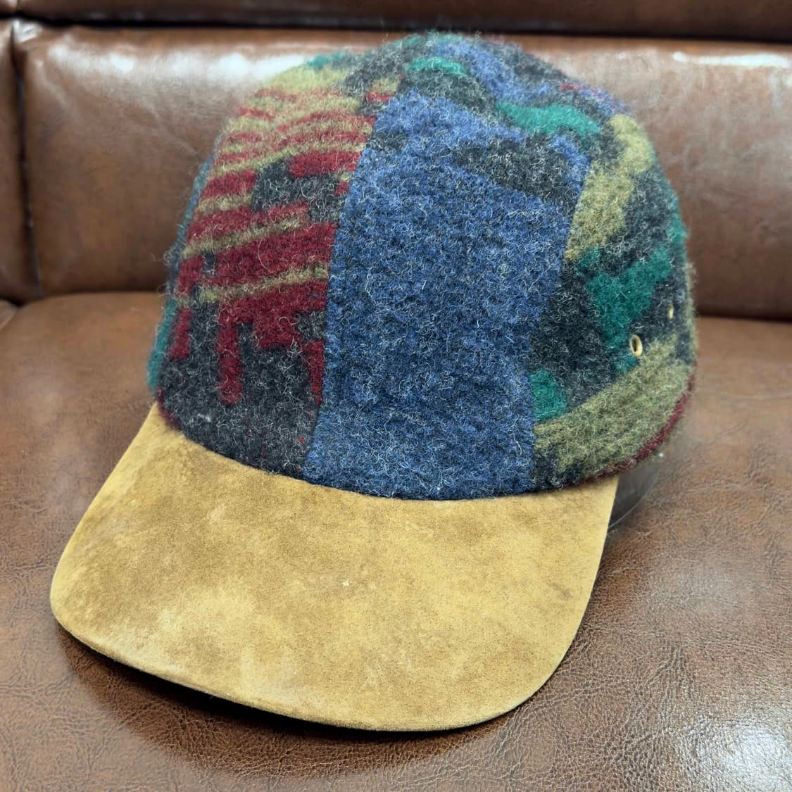 90s 울리치 체크 울 헌팅캡 USA 상품이미지1