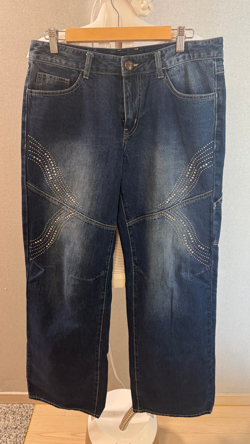 스컬프터 Rinestone Lowrise Denim L사이즈 상품이미지1