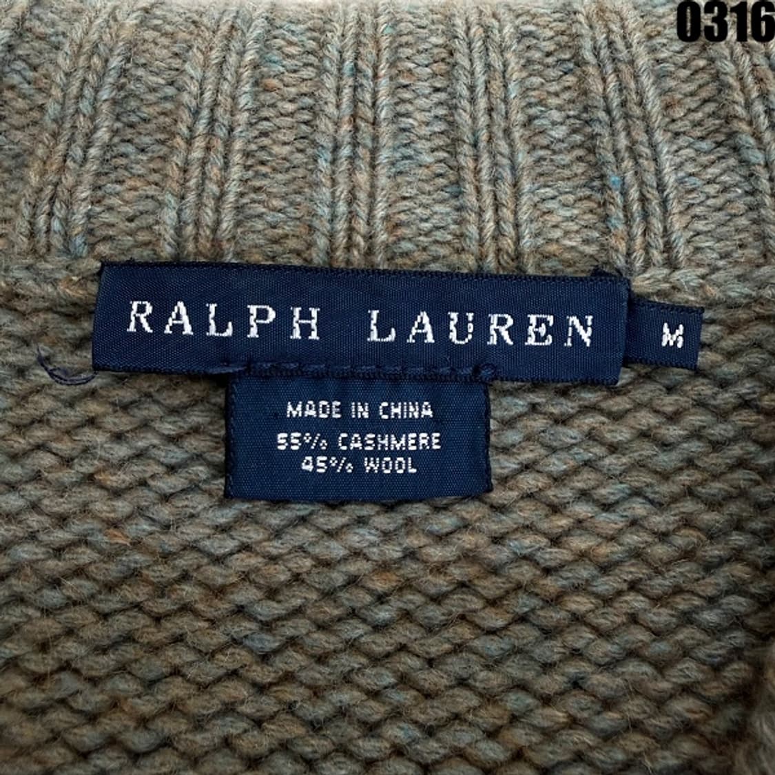 폴로 랄프로렌 니트 가디건 M 0316 올리브 실측 XS 상품이미지5