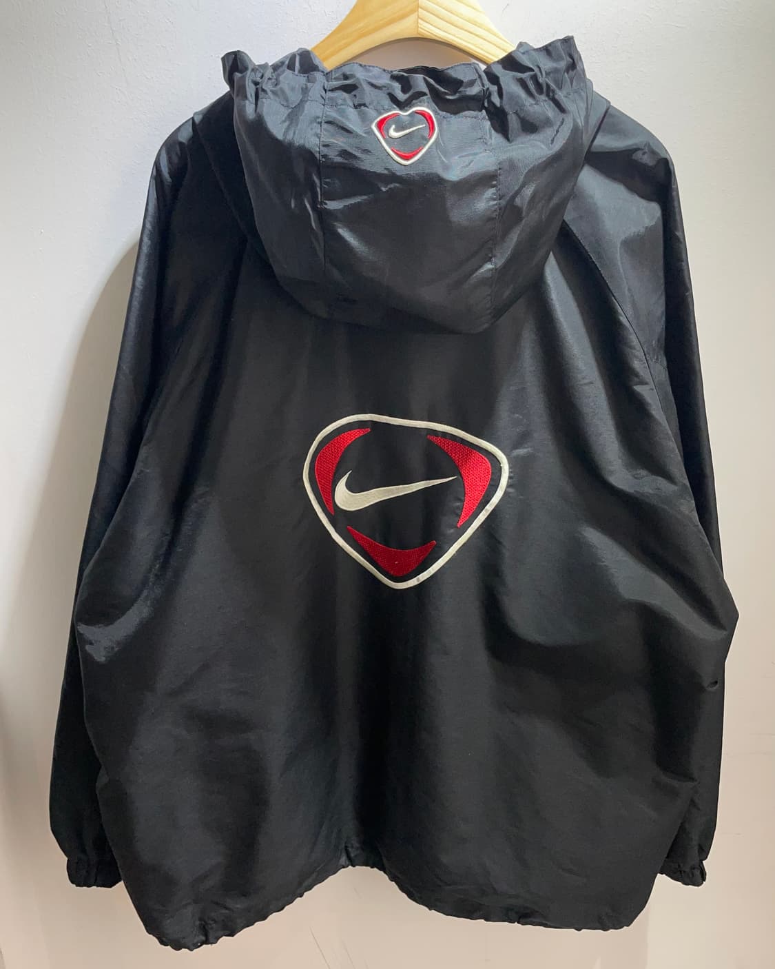 XL 나이키 올드스쿨 빅로고 나일론 후드집업 상품이미지4