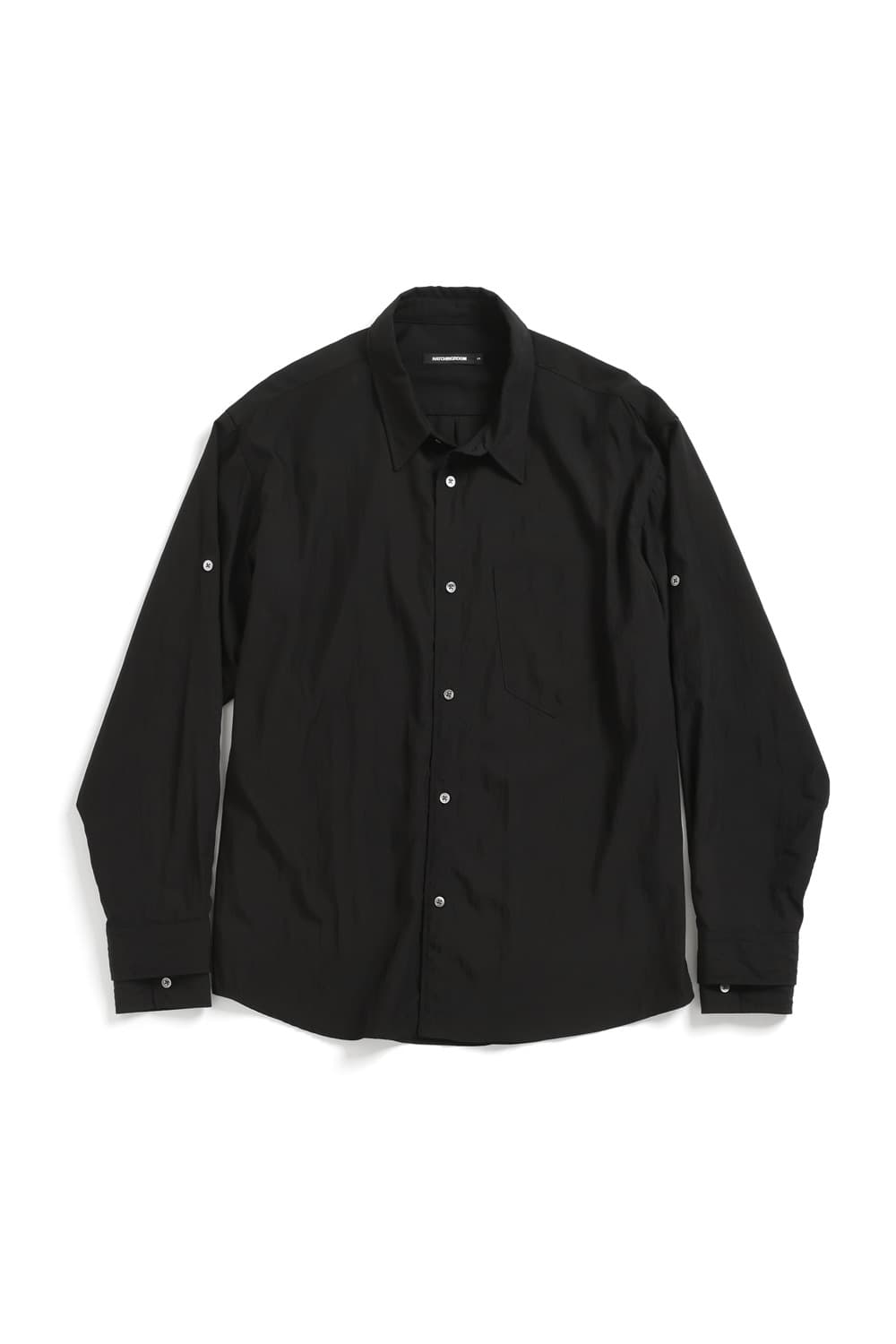 [4] 해칭룸 더블 슬리브 셔츠 블랙 상품이미지1