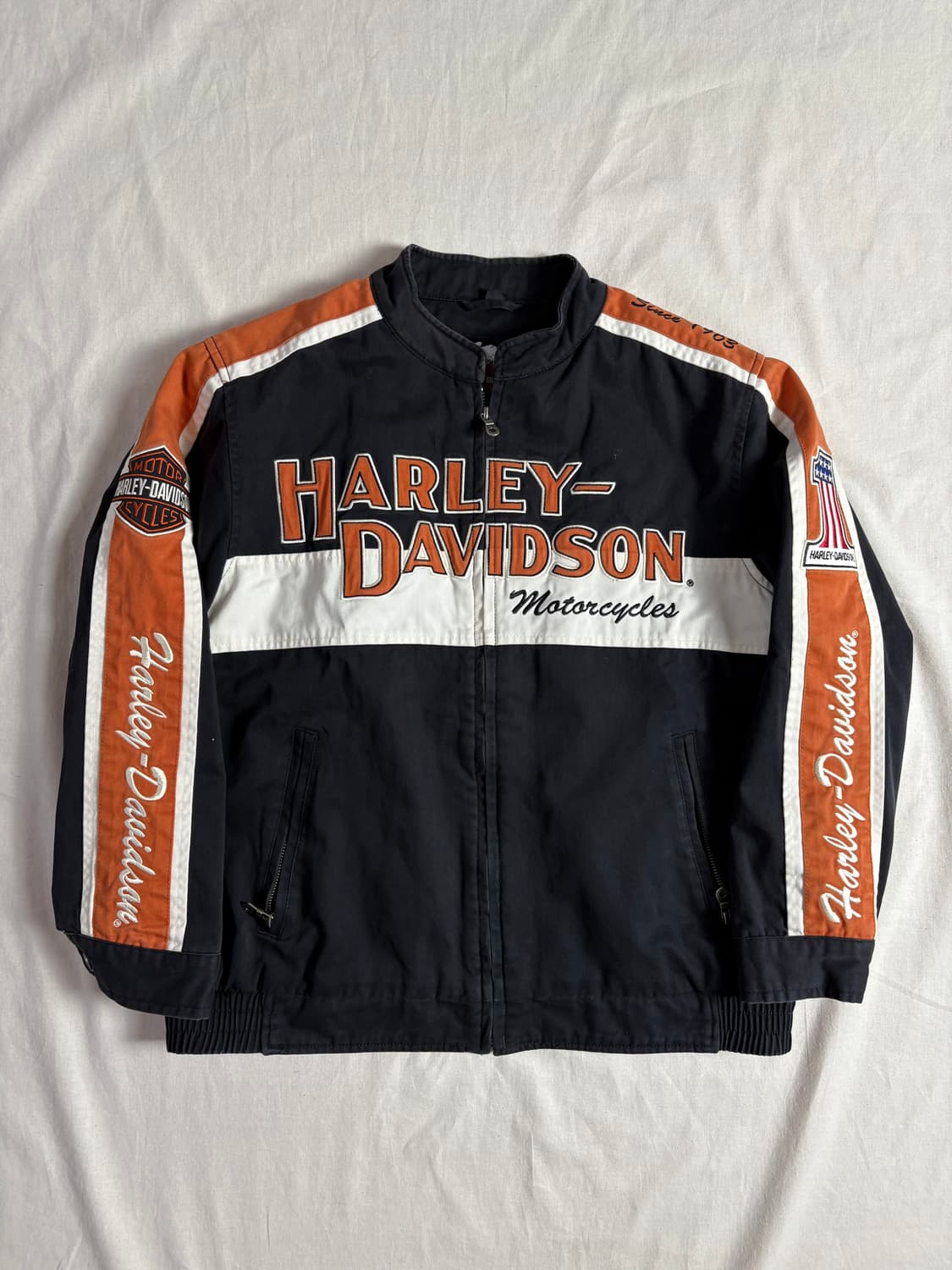 90s Harley Davidson 할리데이비슨 자켓 M 상품이미지1