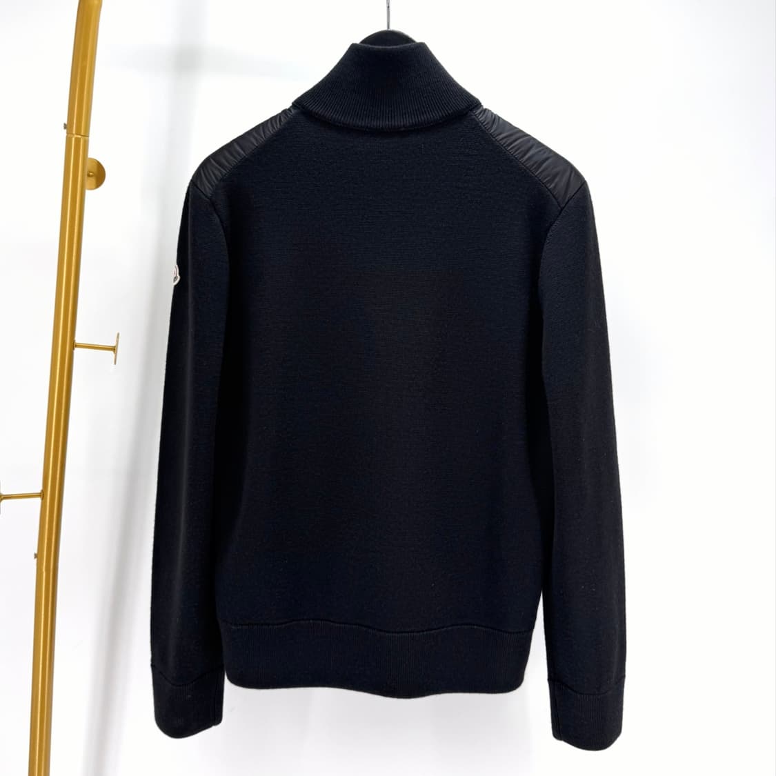 [M사이즈] 몽클레어 니트패딩 트리콧 집업 자켓 블랙 상품이미지3