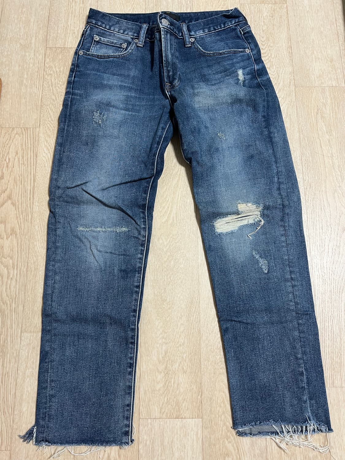 유니클로 슬림피트 데미지 진 2벌 상품이미지2