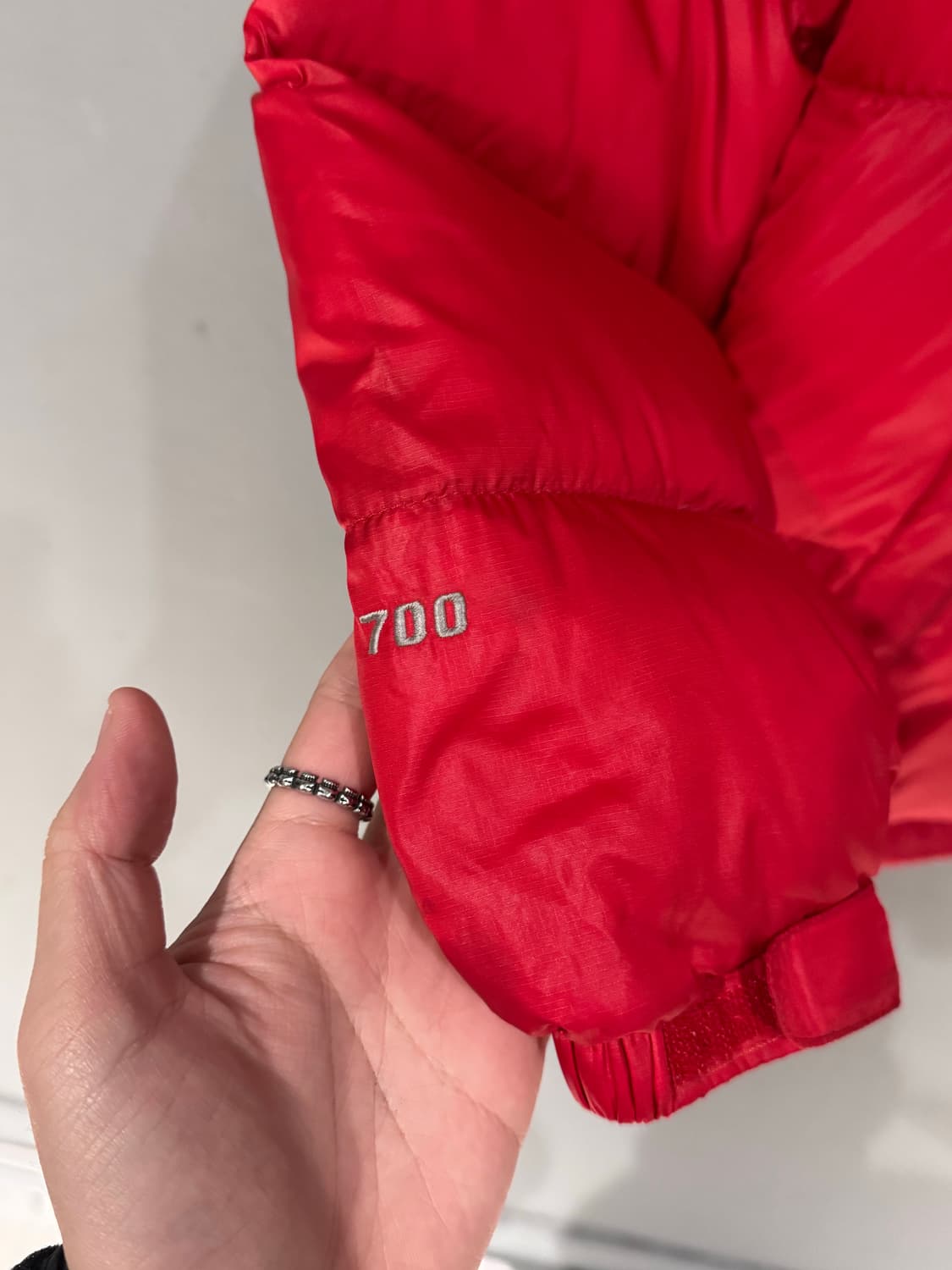 노스페이스 700 레드 눕시 다운 패딩 자켓  상품이미지6