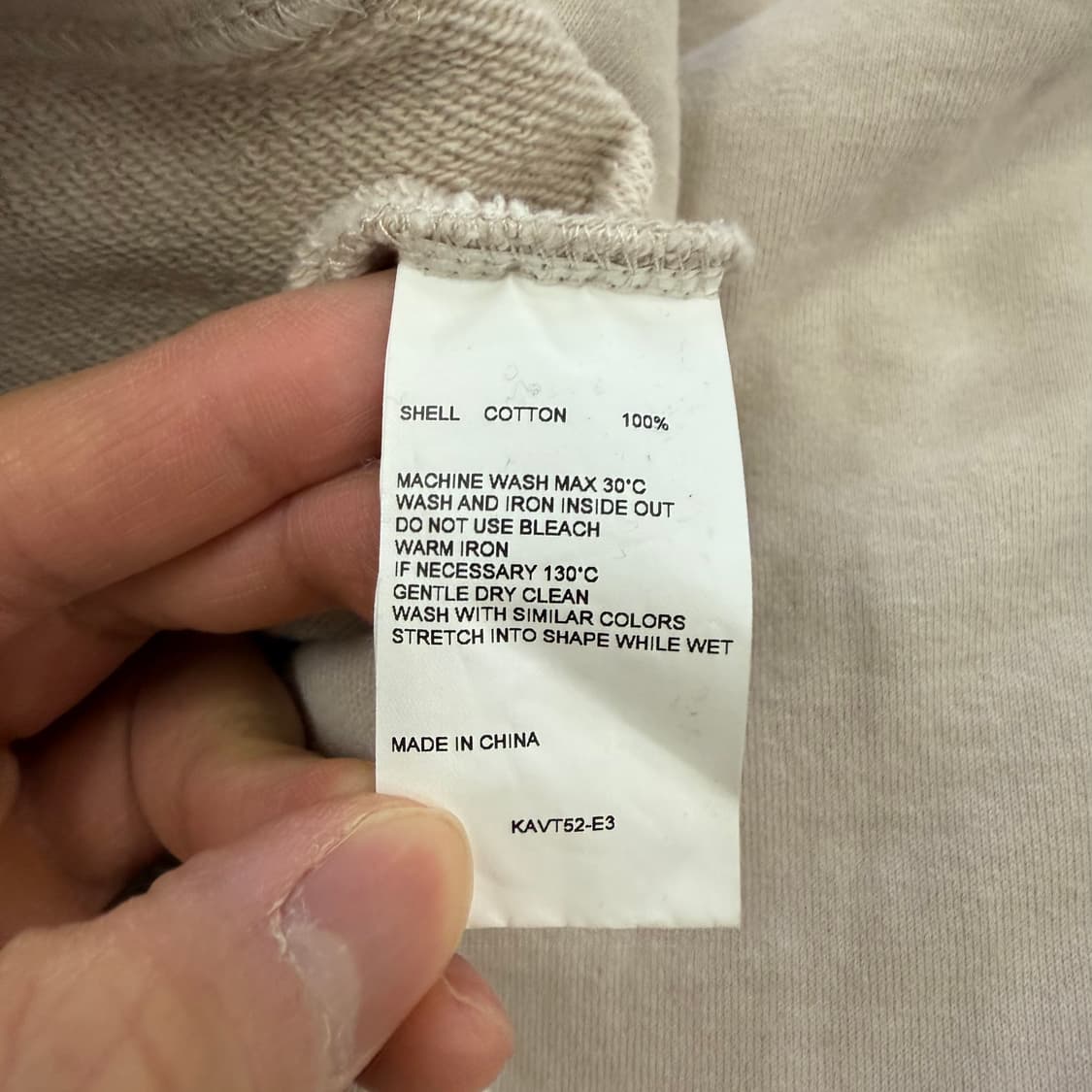 [M] 비바스튜디오 베이지 후드티 0109T1 상품이미지4