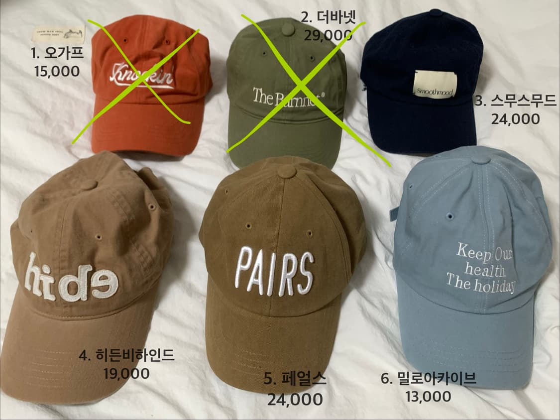 브랜드 볼캡 여러개 판매합니다 !! 상품이미지2