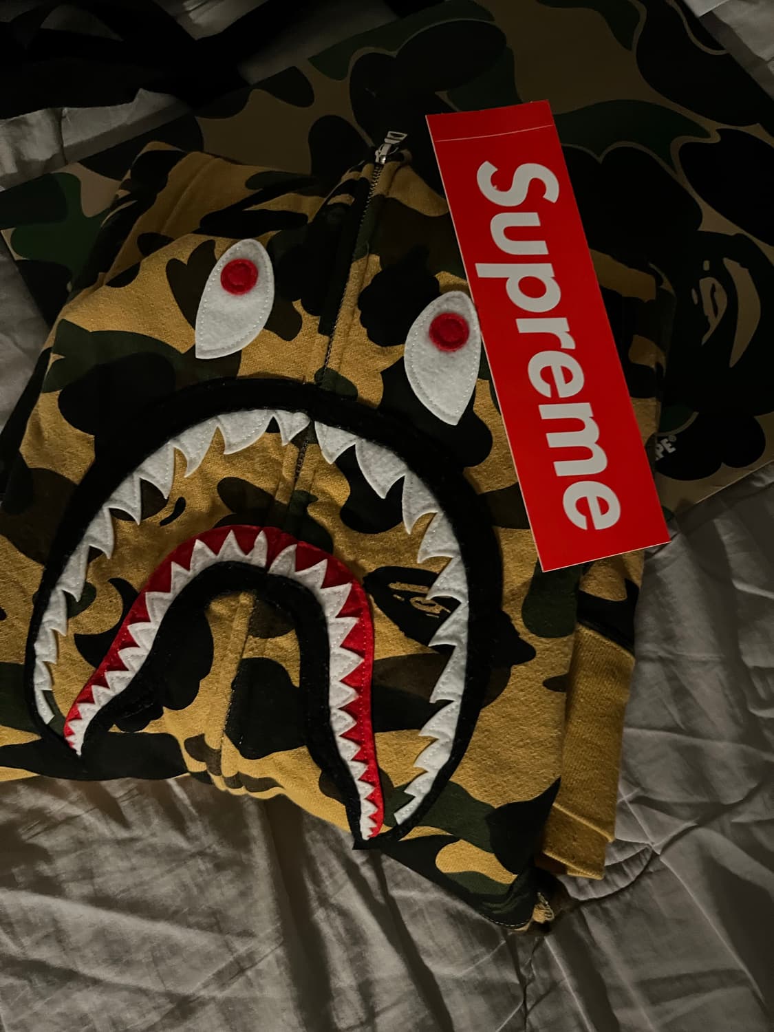 BAPE 1st ponr샤크후드 황계-M 상품이미지1
