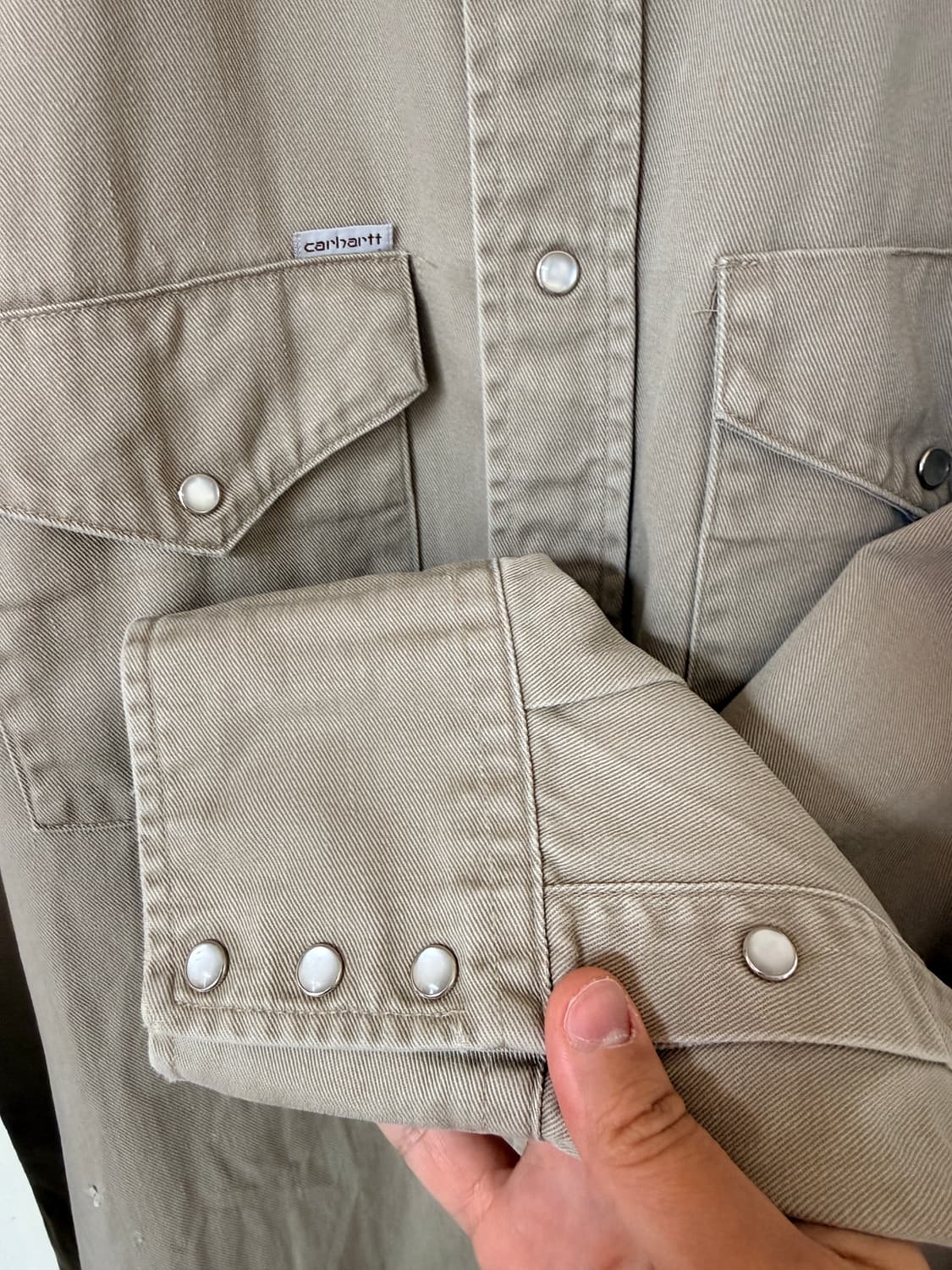 칼하트 웨스턴 셔츠 미국 생산 상품이미지4