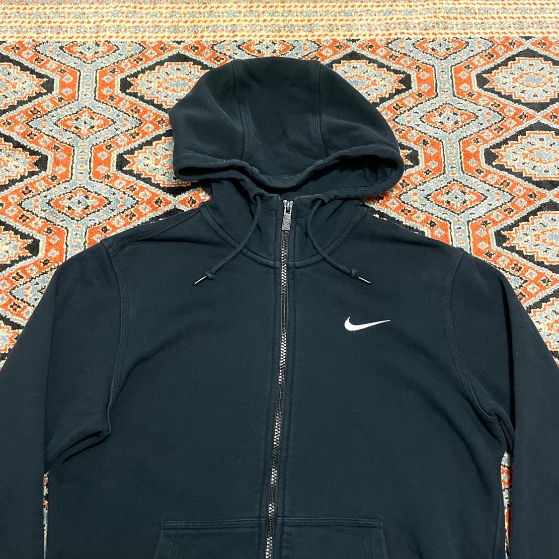 나이키 스우시로고 블랙 후드집업 여성M 상품이미지2
