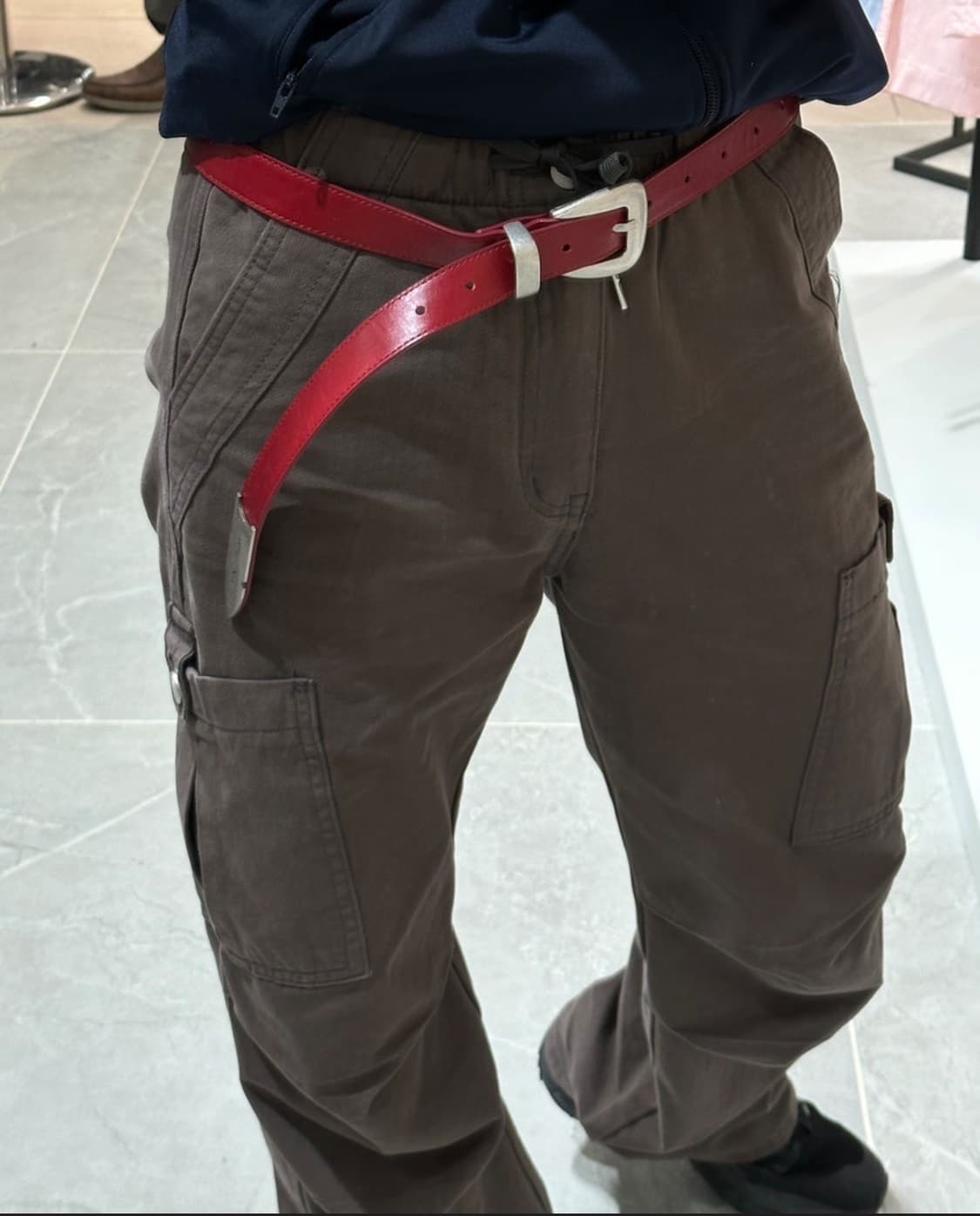 마뗑킴 웨스턴 벨트 레드 상품이미지1