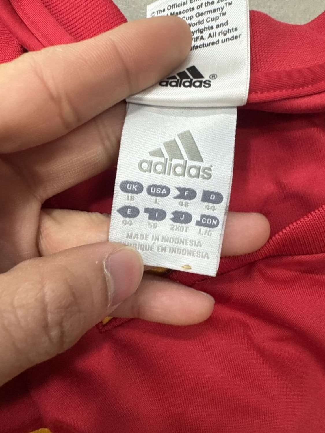 06 월드컵 스페인 기념 브이넥티 L 상품이미지7