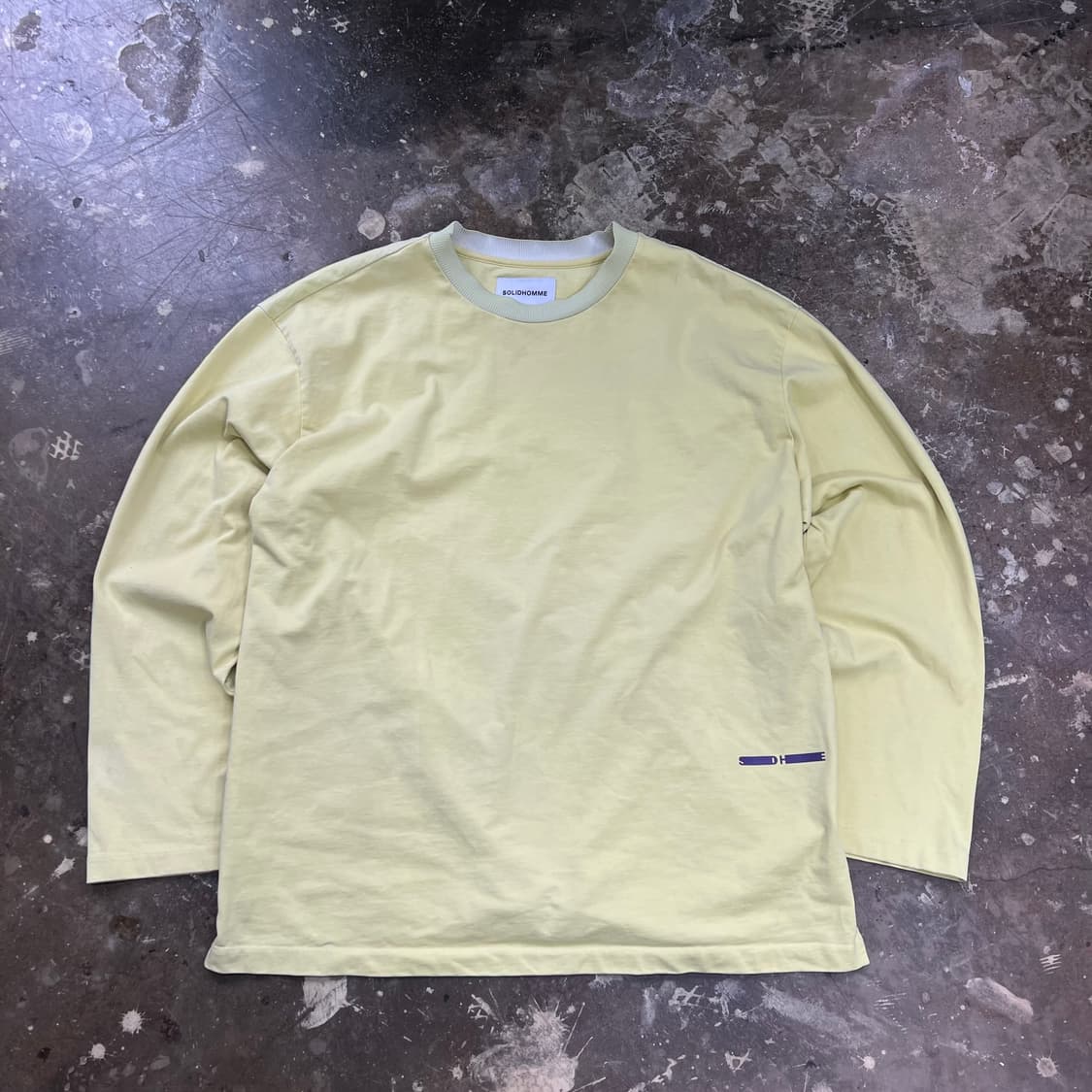 50) 솔리드옴므 컬러블록 롱슬리브 티셔츠 상품이미지1