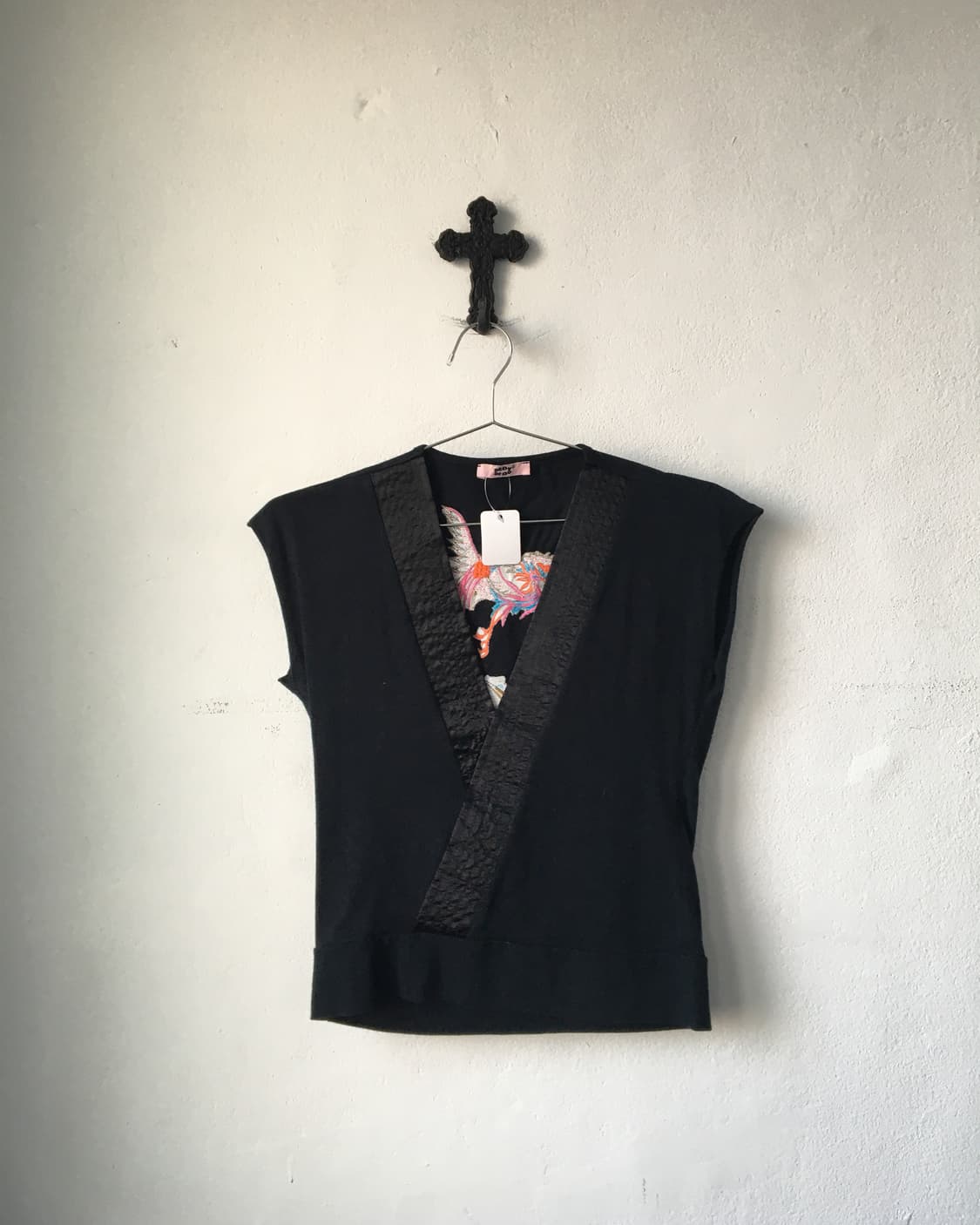 Back oriental needle work point top 상품이미지3