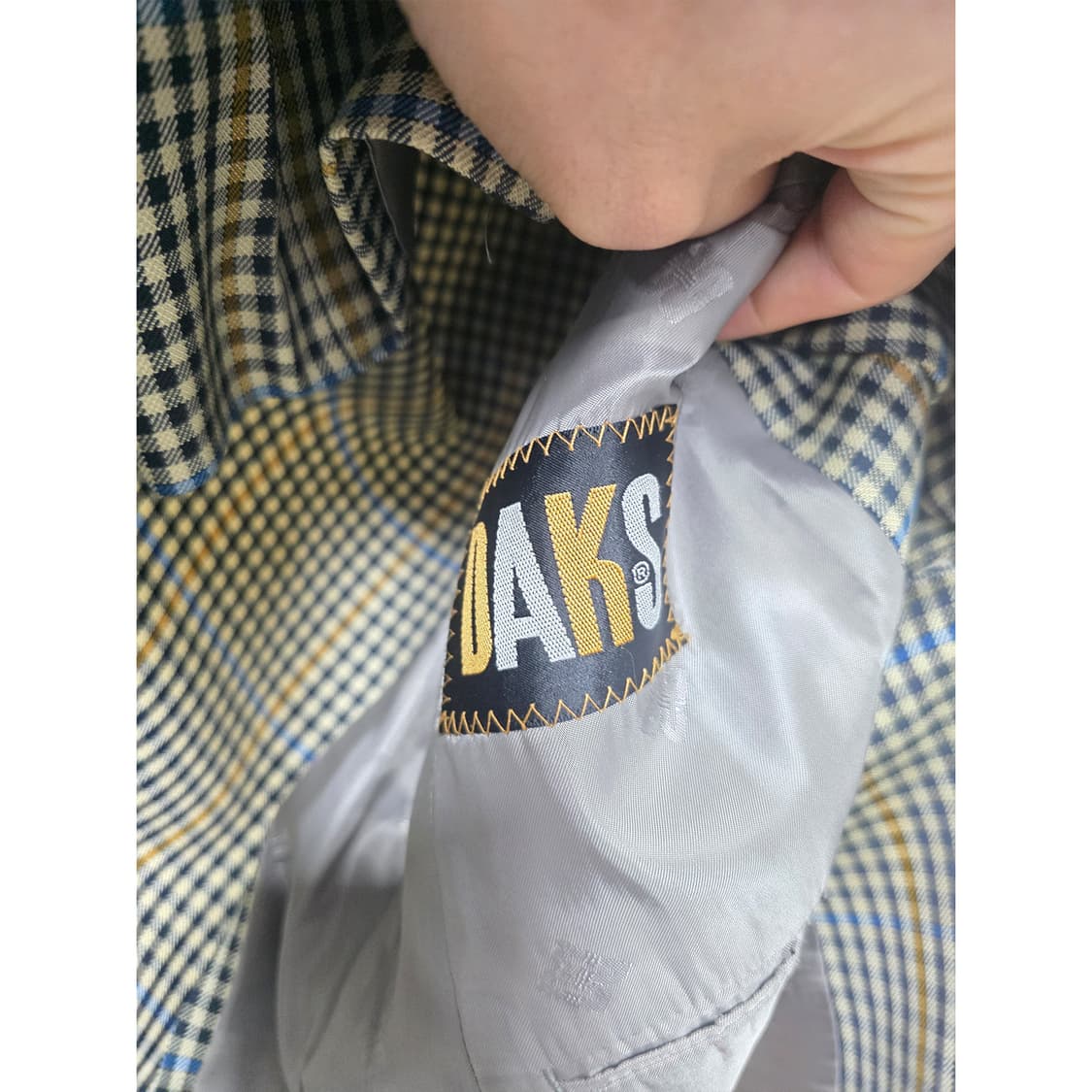 닥스 DAKS 체크 블레이저 자켓 XL 상품이미지2