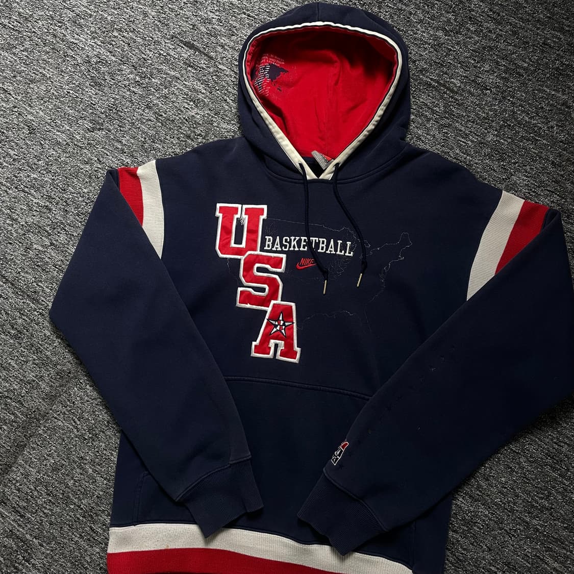 00s 나이키 USA 빅로고 올드스쿨 후드 티셔츠 y 1821 상품이미지1