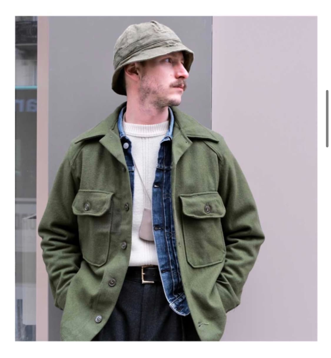 1970년대 미군 울 필드셔츠 OG-108 빈티지 밀리터리 셔츠 자켓 상품이미지8