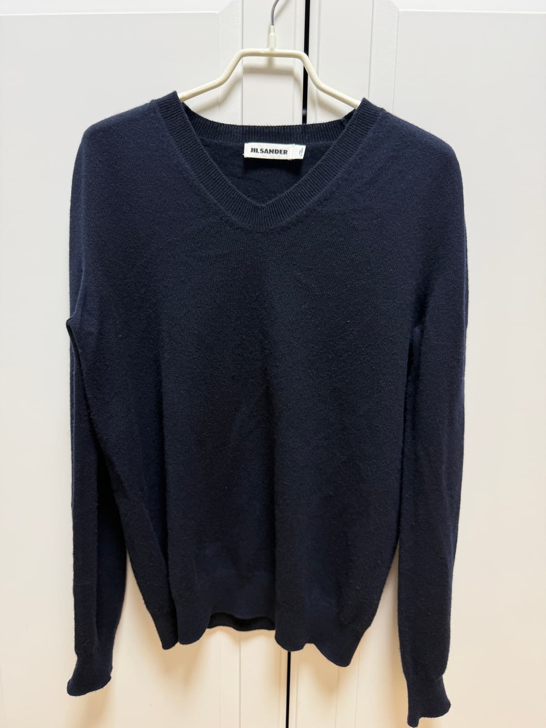 질샌더 네이비 캐시미어 니트 남성 s (여성m) 상품이미지3