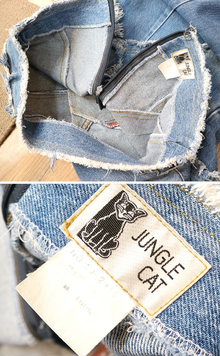 일본판 LEVIS X JUNGLE CAT 빈티지 리메이크 리바이스 스커트 상품이미지7