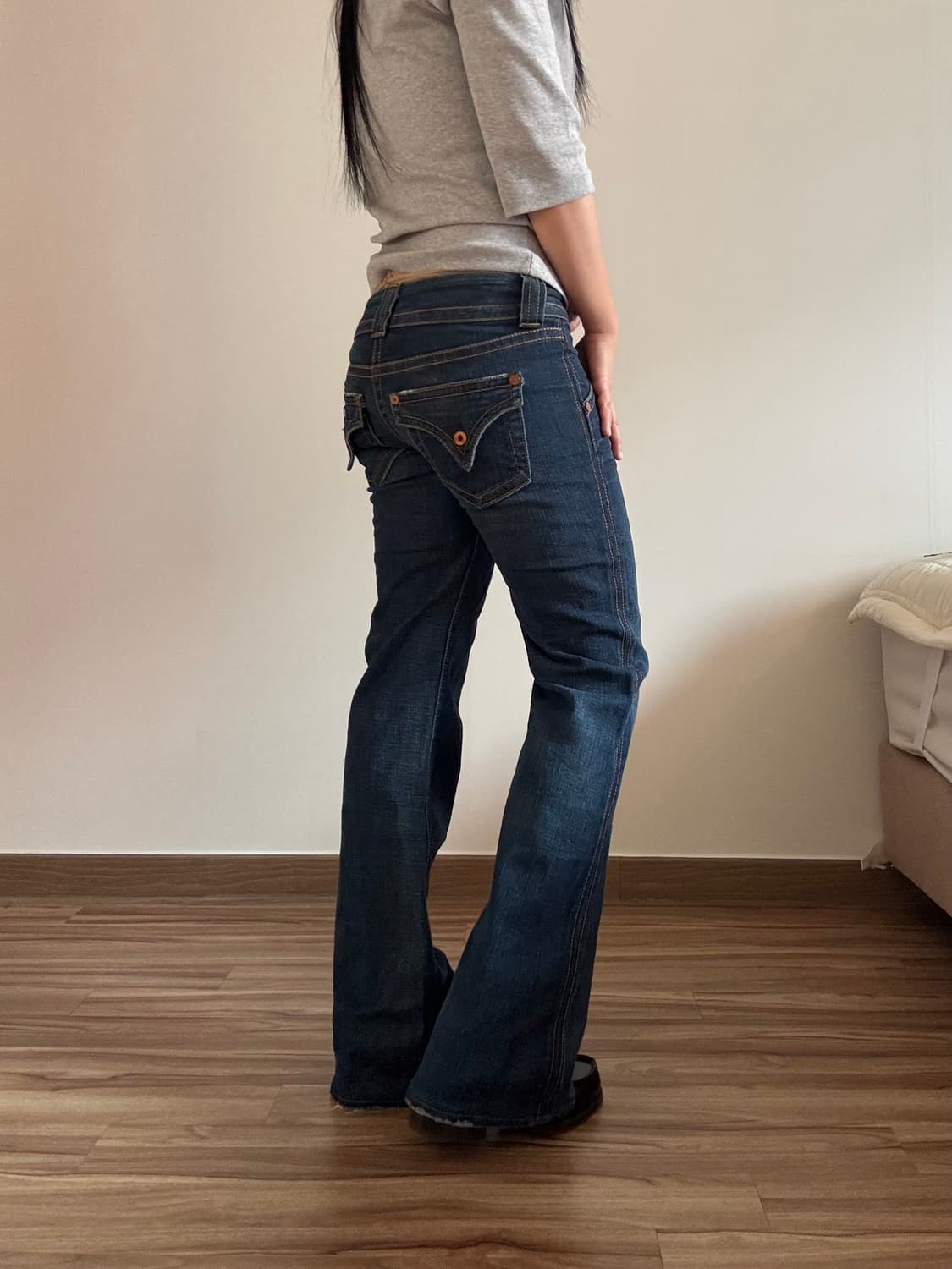 데님 부츠컷 팬츠 상품이미지1