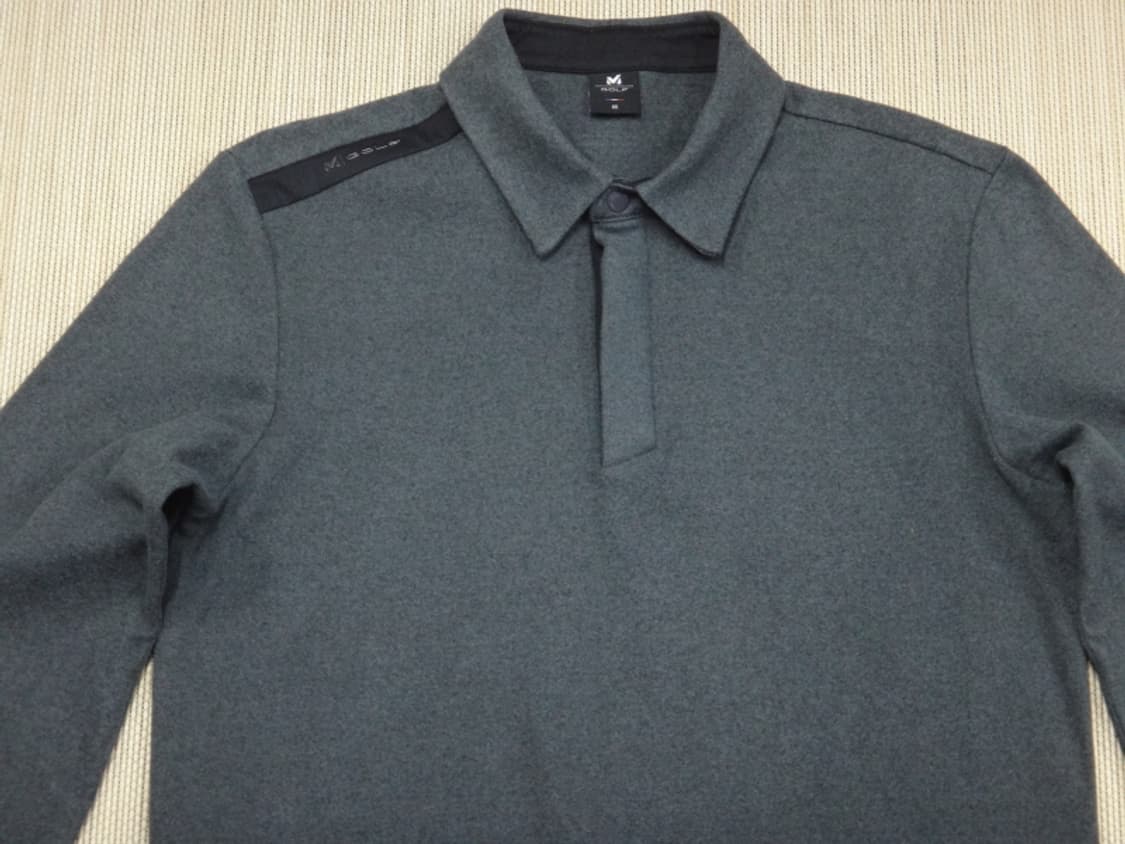 (95) 밀레골프 남성 플리스 카라 긴팔 티셔츠 상품이미지3