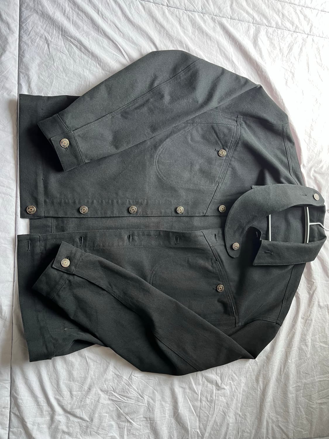 4160 panel collar jacket (black) 상품이미지4