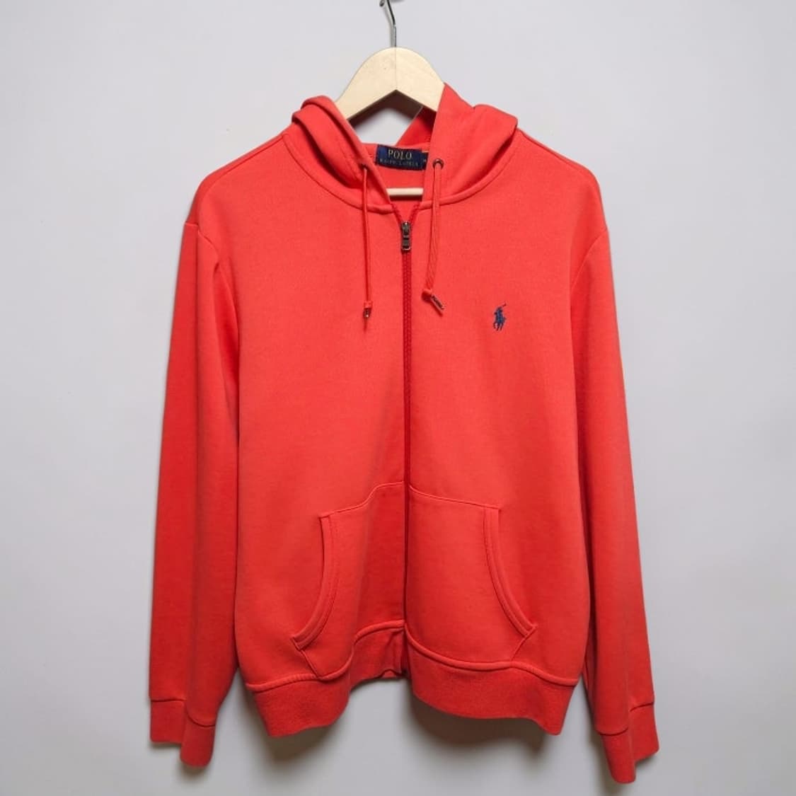 100 Polo 폴로 랄프로렌 후드 집업자켓 다홍 상품이미지1