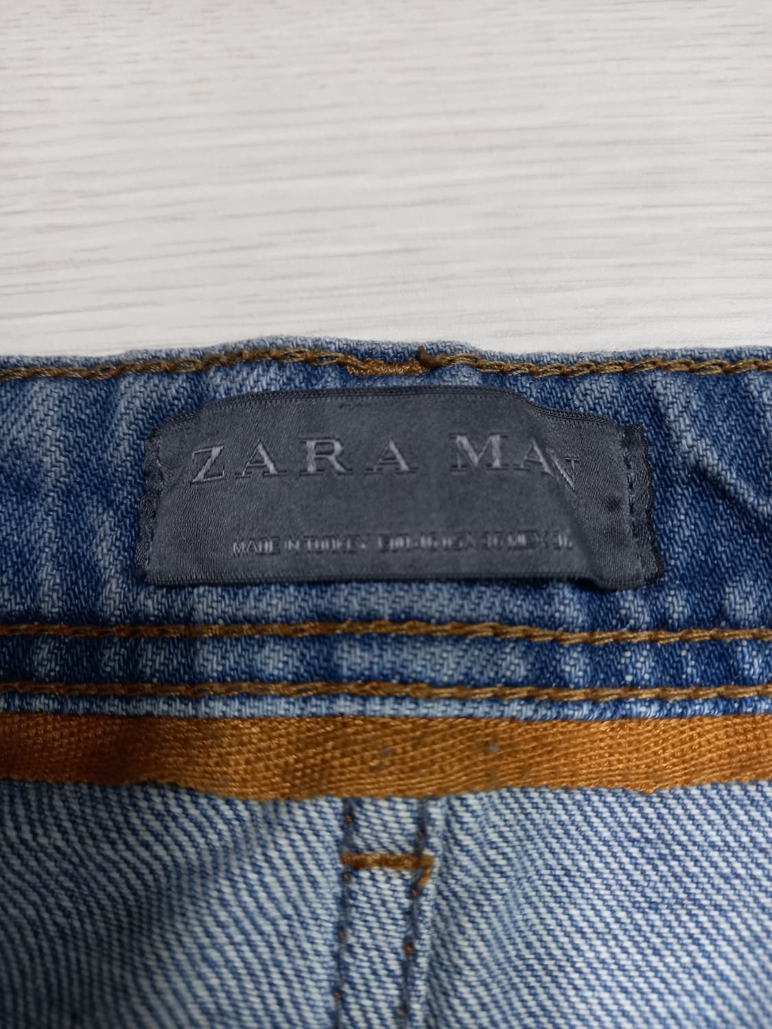 36 ZARAMAN 데미지워싱 상하스판 슬림일자진 36-431 상품이미지8