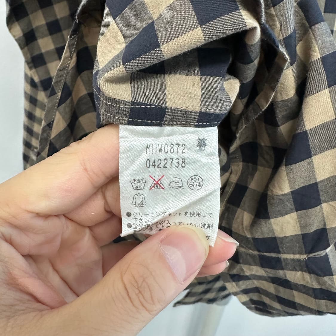 마가렛호웰 보우타이 리본 체크 셔츠 상품이미지8