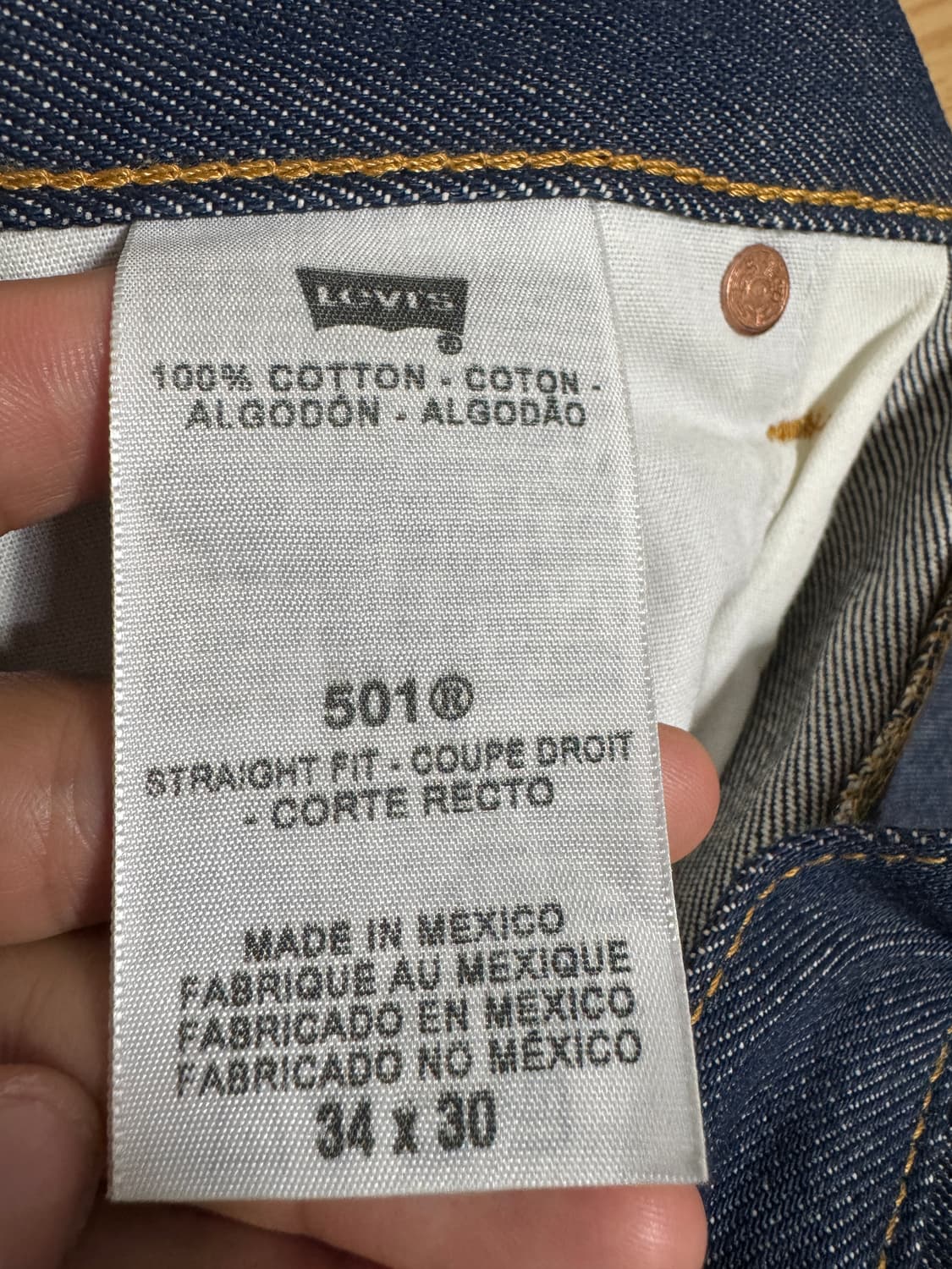 리바이스 501 34X30 새상품 멕시코생산 거의새것 상품이미지6