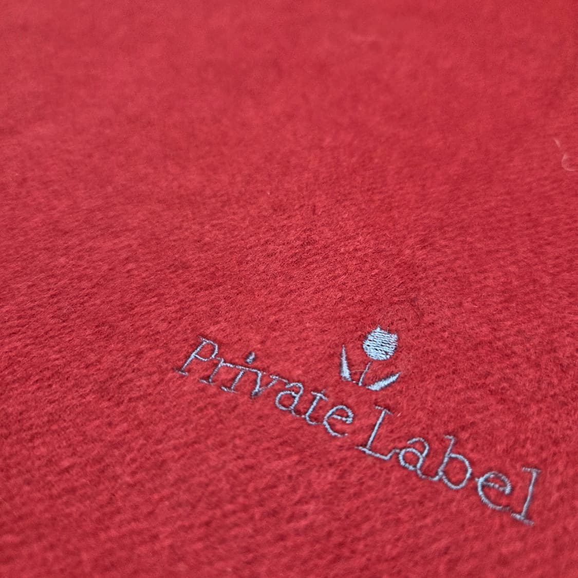 Private Label 프라이빗 라벨 레드 머플러 상품이미지2