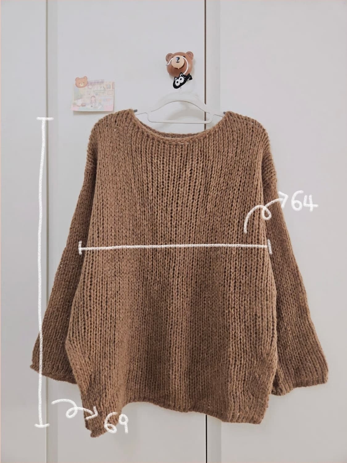 [새상품] 루즈핏 보트넥 청순 벌룬 니트 상품이미지7