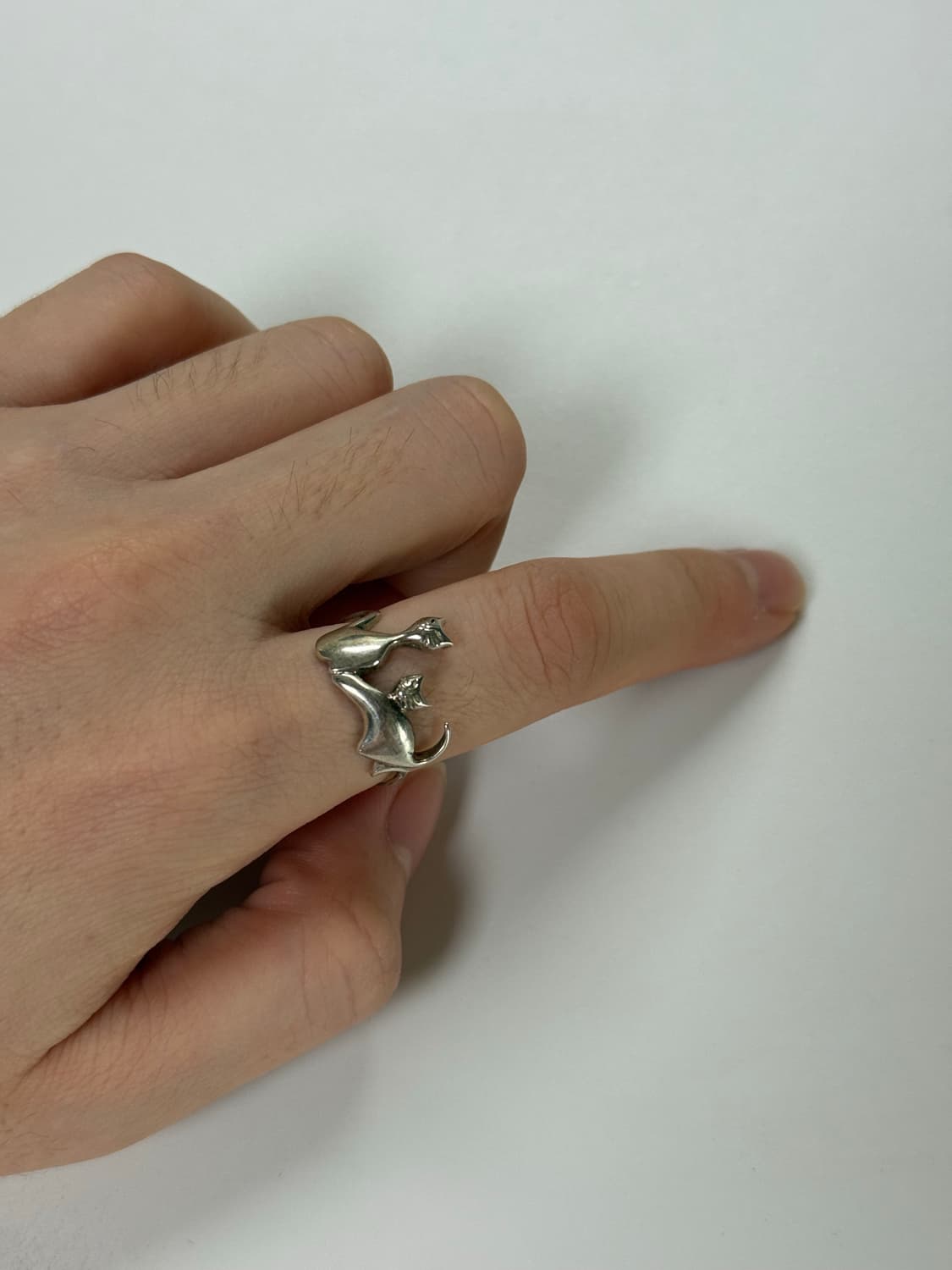 Silver 925 cat ring 상품이미지5