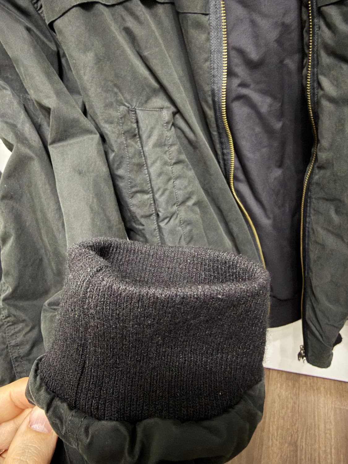 [XL] ETCE 이티씨이 워시드 코튼 봄버 자켓 상품이미지4