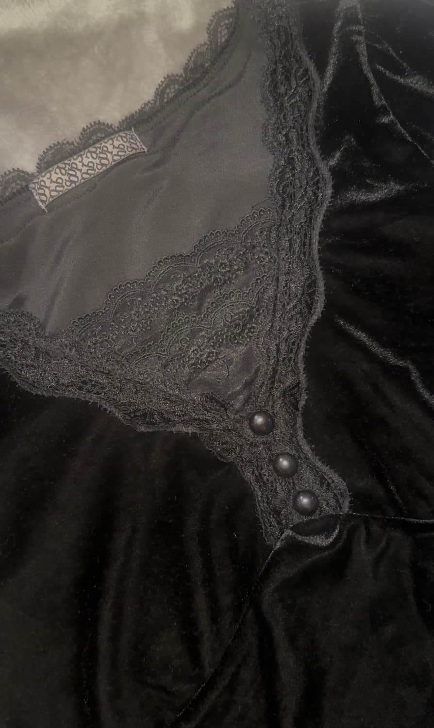 soup lace velvet top 상품이미지3