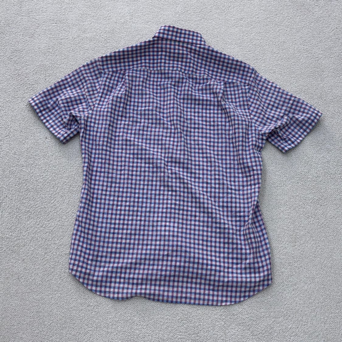 95 닥스 남성 반팔 체크 카라 셔츠 0416E 상품이미지2