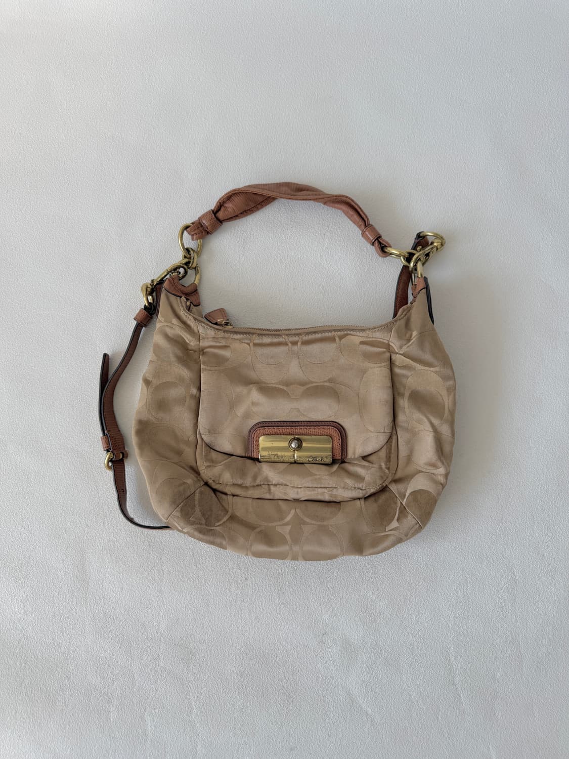 코치(COACH) 모노그램 숄더백(크로스 가능, 상태 확인) 상품이미지1