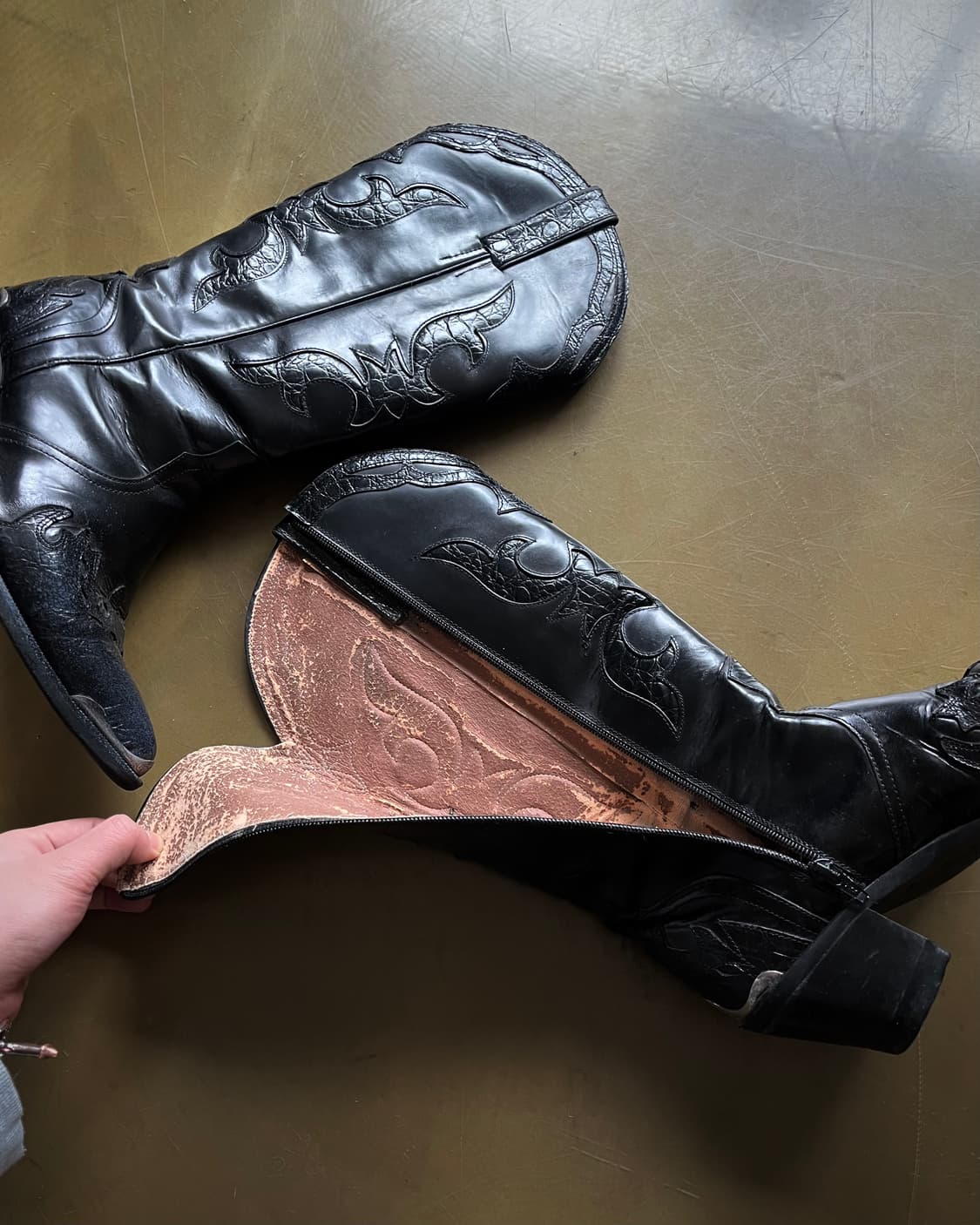 Itaewon RODEO Real Leather Western Boots 상품이미지5